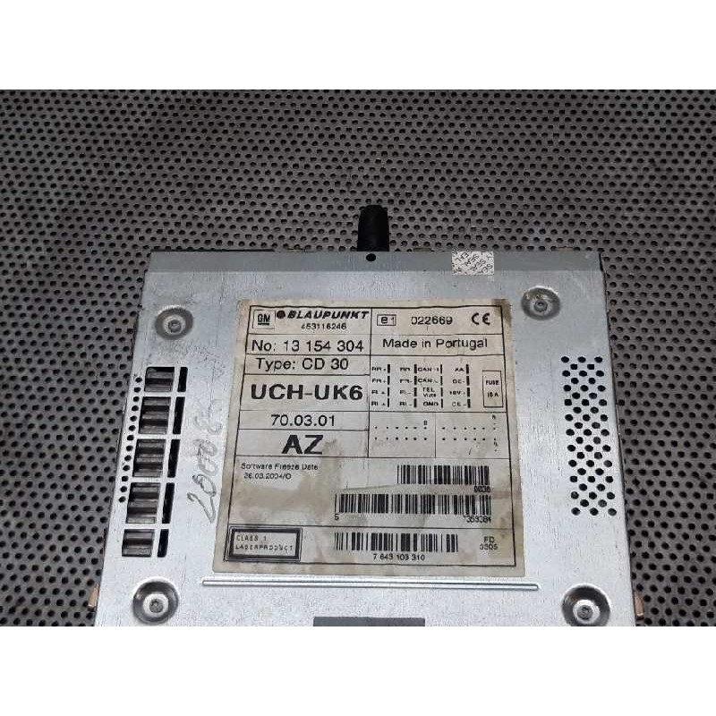 Recambio de sistema audio / radio cd para opel zafira b cosmo referencia OEM IAM 13154304 453116246 - Negro 2