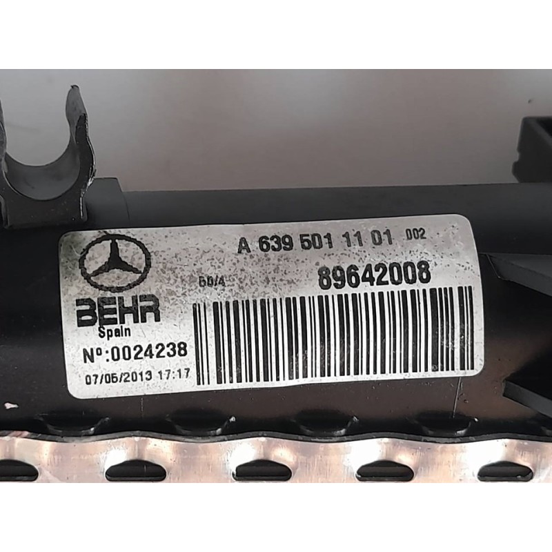 Recambio de radiador agua para mercedes-benz vito / mixto furgoneta (w639) 110 cdi (639.601, 639.603, 639.605) referencia OEM IA - Gris 3