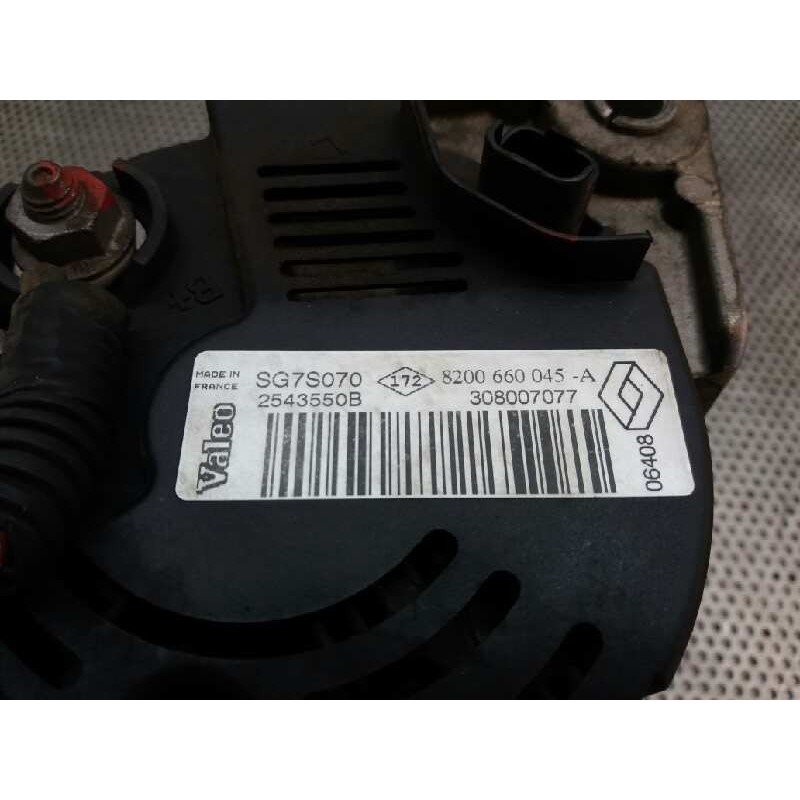 Recambio de alternador para renault kangoo (f/kc0) authentique referencia OEM IAM 8200660045A SG7070 VALEO 3