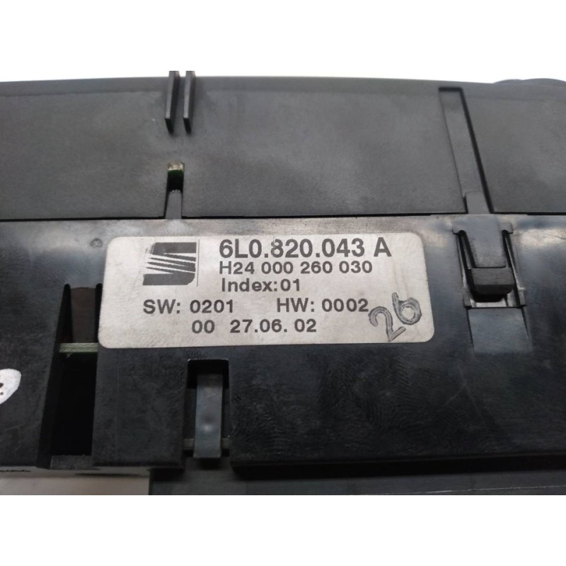 Recambio de mando climatizador para seat ibiza (6l1) signo referencia OEM IAM 6L0820043A 2