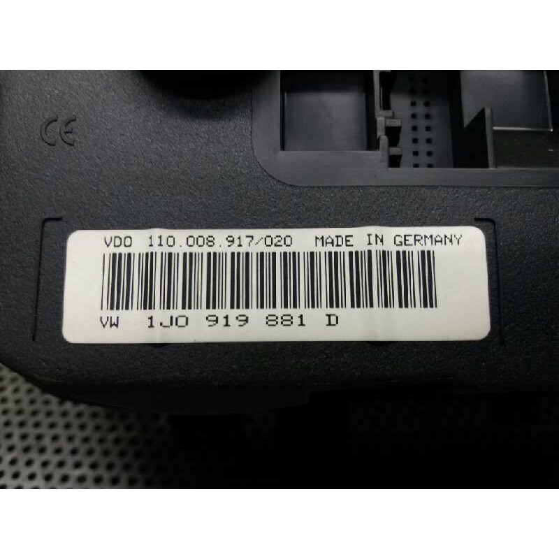 Recambio de cuadro instrumentos para volkswagen golf iv berlina (1j1) básico referencia OEM IAM 110008917020 1J0919881D - Rojo 3