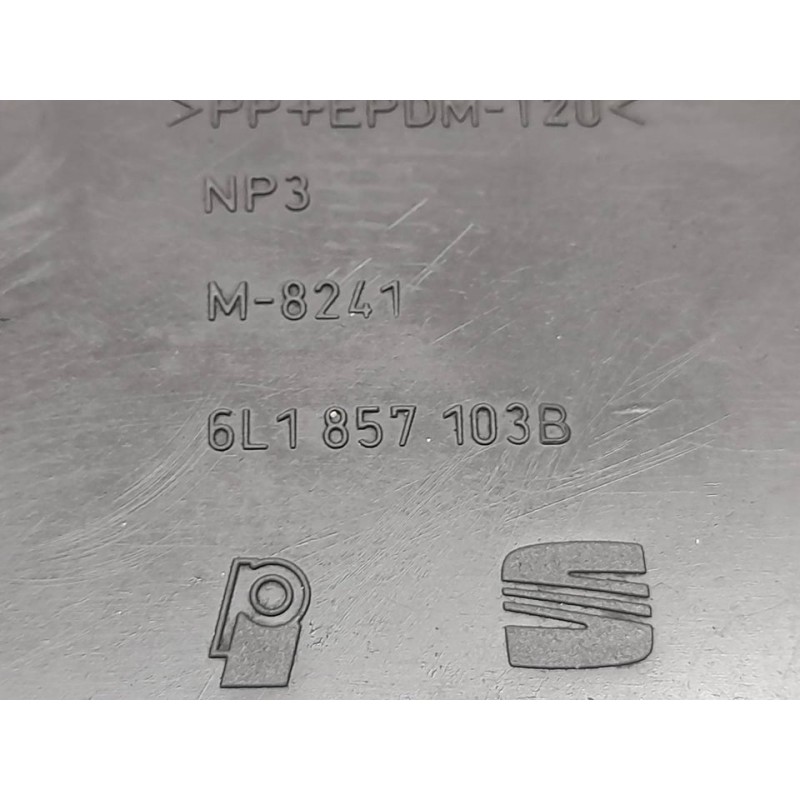 Recambio de guantera para seat ibiza (6l1) fórmula sport referencia OEM IAM 6L1857103B - Negro 2