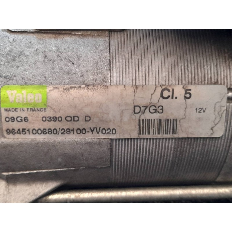Recambio de motor arranque para citroën c5 berlina collection referencia OEM IAM 9645100680 D7G3 VALEO - Gris 6