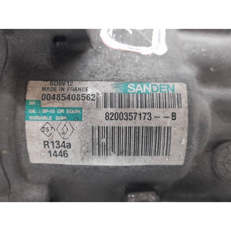 Recambio de compresor aire acondicionado para renault modus pack authentique referencia OEM IAM 8200357173B 1446 SANDEM 3