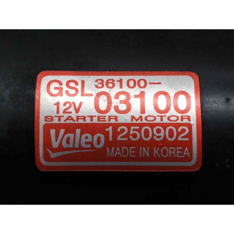 Recambio de motor arranque para hyundai i20 classic referencia OEM IAM 3610003100 1250902 VALEO - Rojo 2