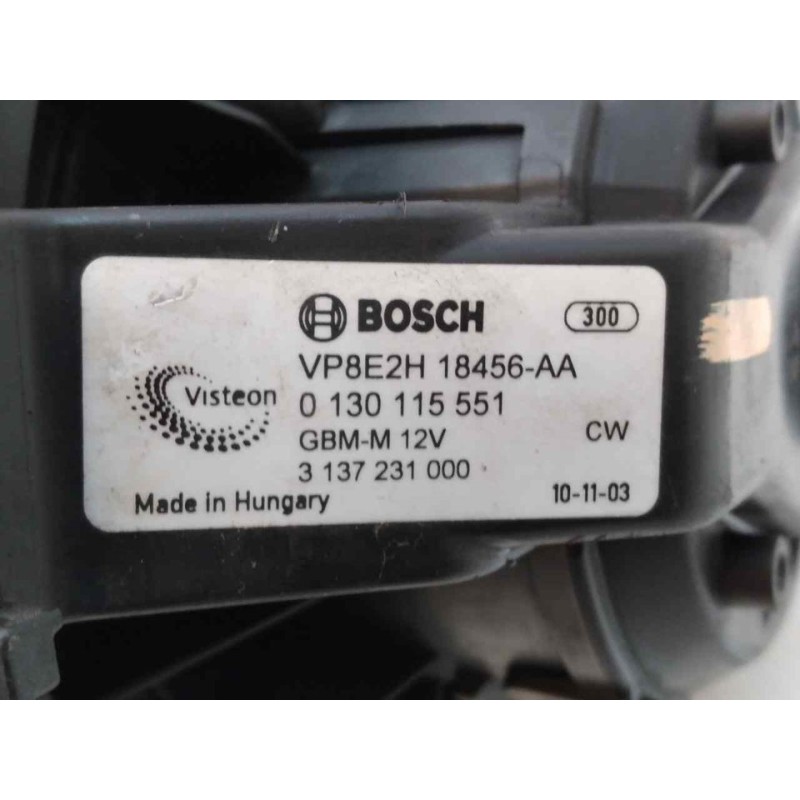 Recambio de motor calefaccion para ford fiesta (cb1) 1.4 tdci cat referencia OEM IAM VP8E2H18456AA 0130115551 3137231000 - Blanco 4