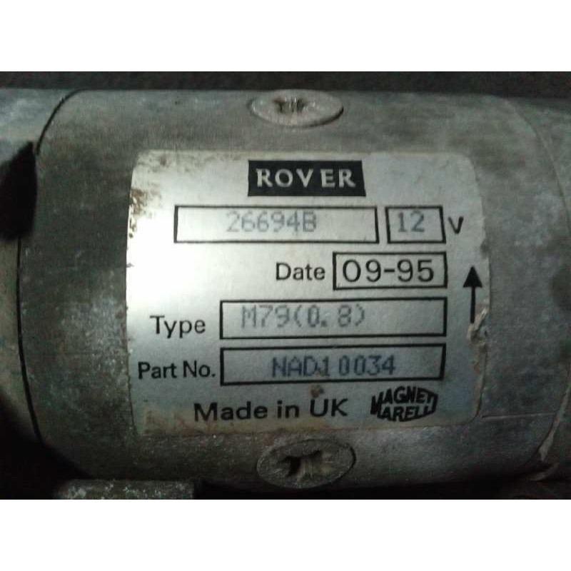 Recambio de motor arranque para rover 200 214 (cv. 75) referencia OEM IAM 26694B  MAGNETIMARELLI 3