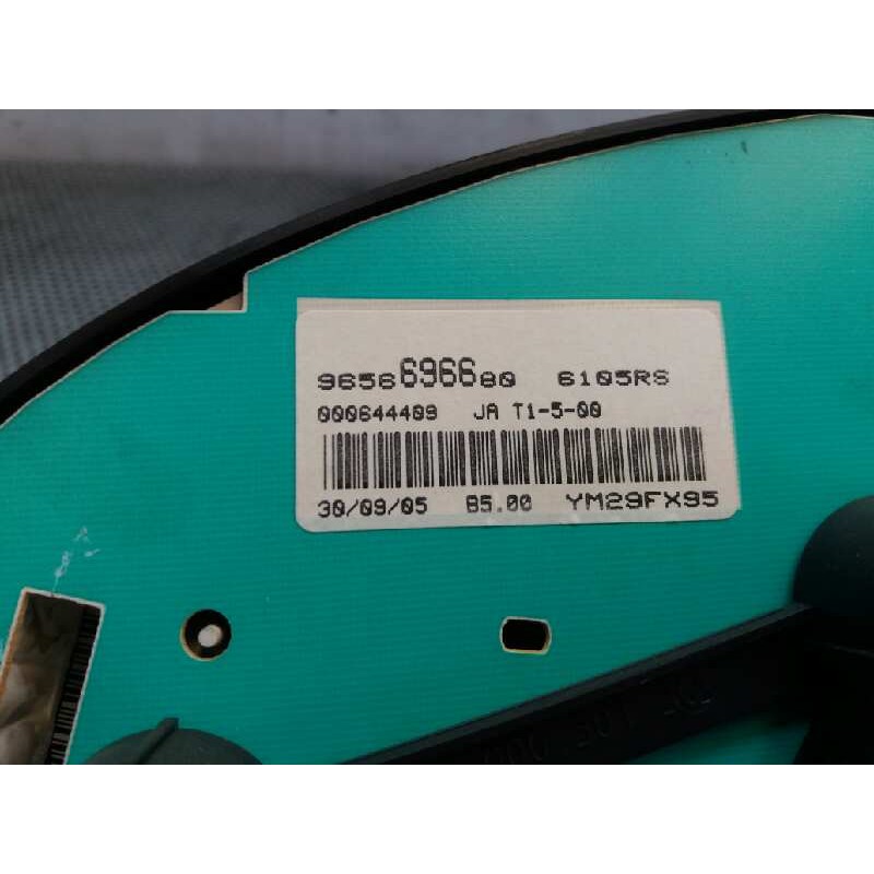 Recambio de cuadro instrumentos para peugeot 206 berlina xs referencia OEM IAM 9656696680 T122KJA - Gris 2
