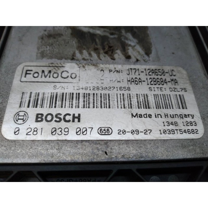 Recambio de centralita motor uce para ford transit courier combi trend referencia OEM IAM 0281039007 JT7112A650UC BOSCH - Blanco 2