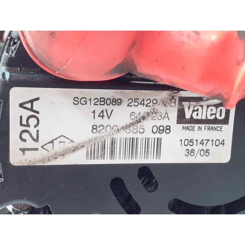 Recambio de alternador para nissan almera (n16/e) line up referencia OEM IAM SG12B089  VALEO - Negro 7