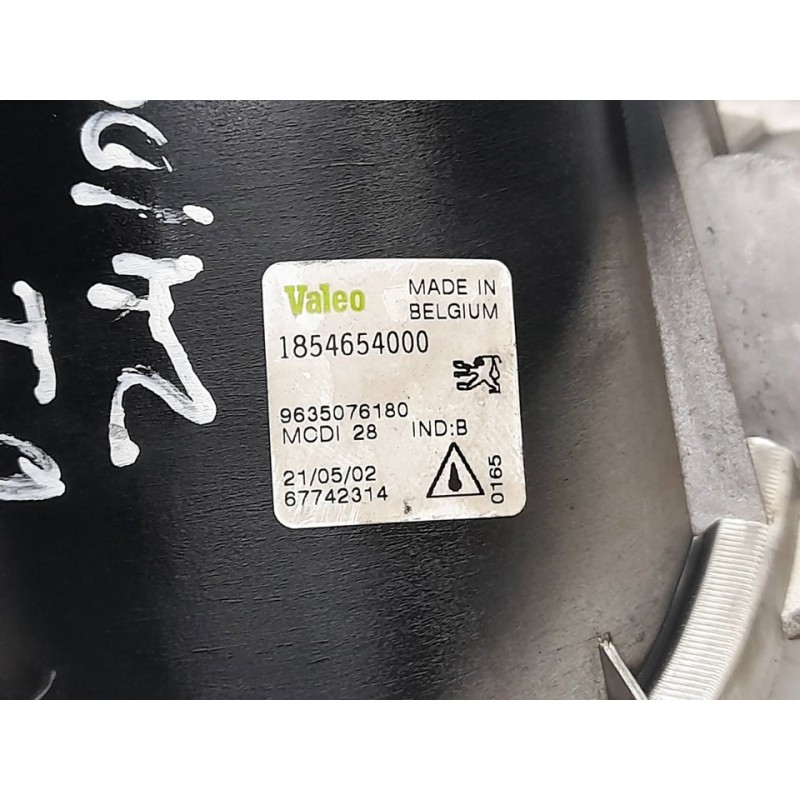Recambio de faro antiniebla izquierdo para peugeot 206 berlina xt referencia OEM IAM 1854654000  VALEO - Verde 3